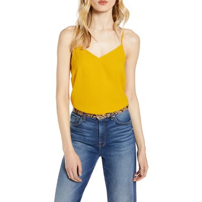 Halogen V-Neck Camisole, Yellow