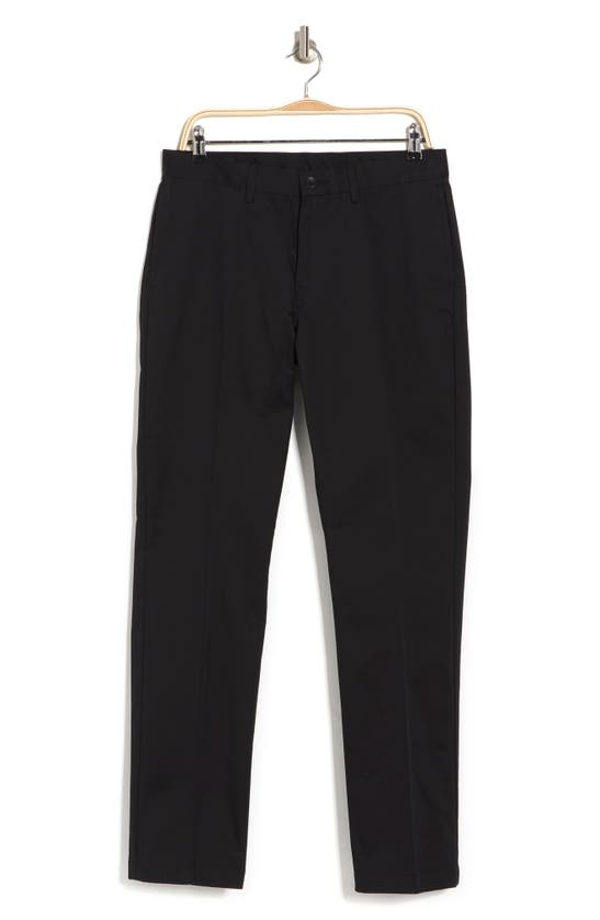 14th & Union Wallin Regular Fit Non-iron Pants In Black | ModeSens