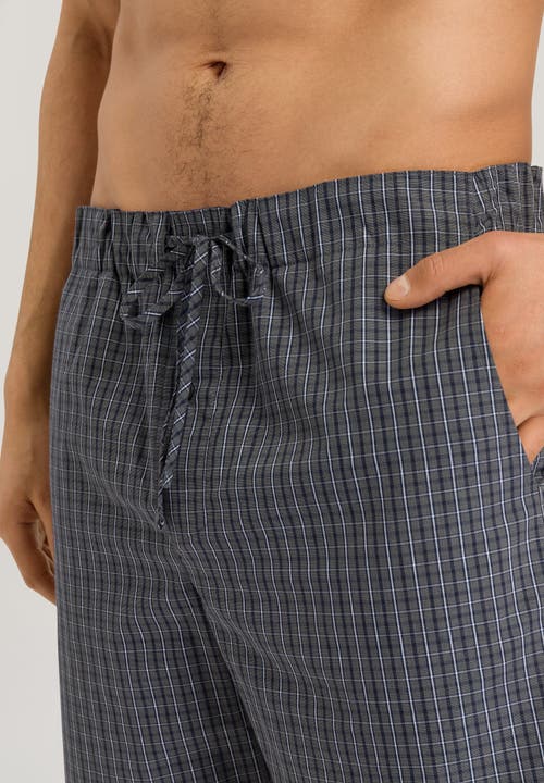 Hanro Night And Day Woven Cotton Shorts In Casual Check