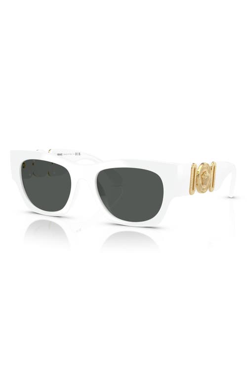 Shop Versace 52mm Pillow Sunglasses In White