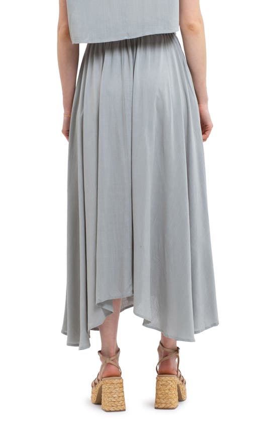 Blu Pepper Solid Pleat Midi Skirt In Mint ModeSens