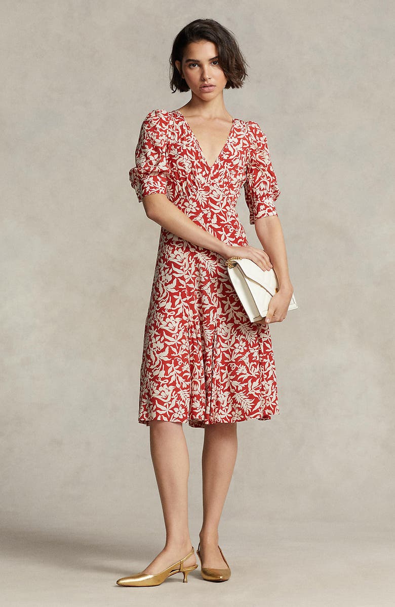 Polo Ralph Lauren Floral A-Line Dress | Nordstrom