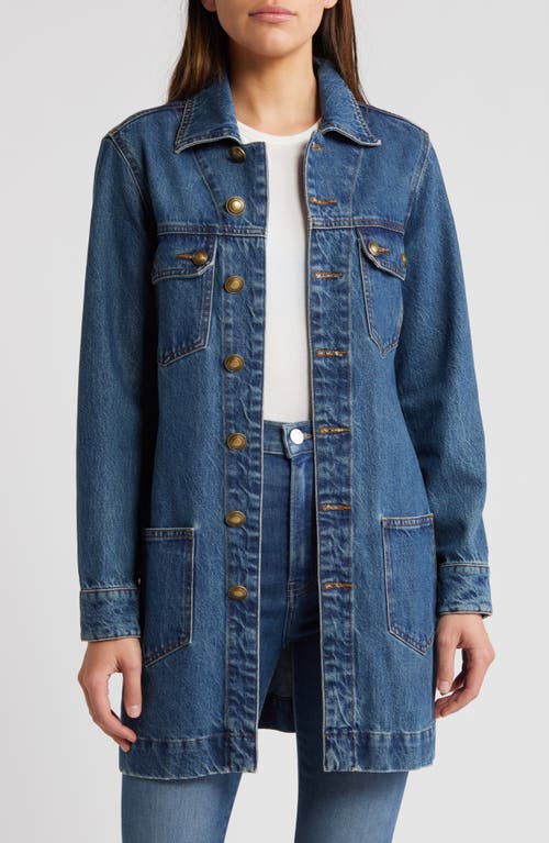 Shop Frame '70s Belted Denim Jacket In Margot