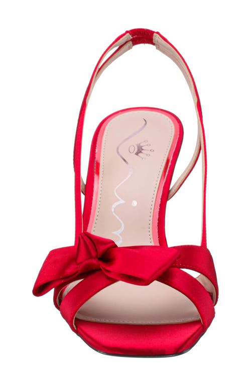 Nina Lizette Slingback Sandal In Red