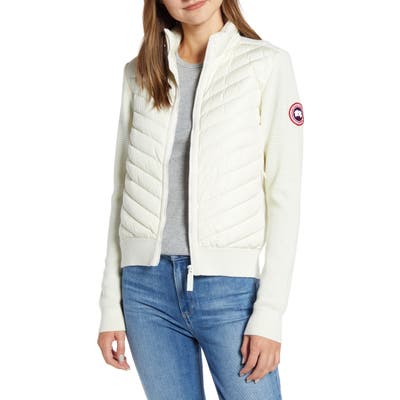 Canada Goose Hybridge Quilted & Knit Jacket, (6-8) - Ivory