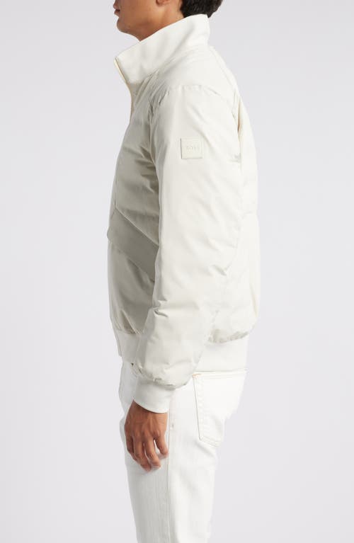 Hugo Boss Boss Chymero Water Repellent Jacket In Open White
