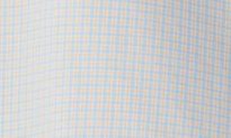 Shop Peter Millar Winthrop Crown Lite Check Performance Button-down Shirt In Cottage Blue