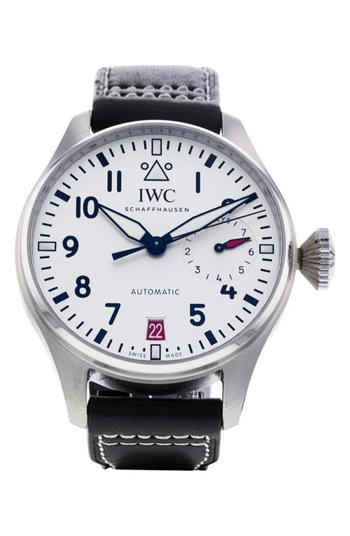 IWC Preowned 2021 Big Pilots Automatic Leather Strap Watch