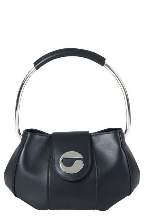 Coperni U.F.O Leather Top Handle Bag in Black