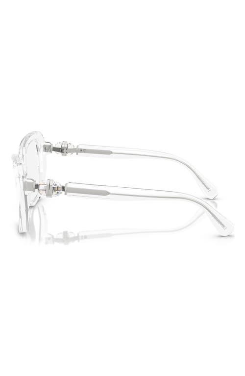 Swarovski 55mm Geometric Optical Glasses In Crystal