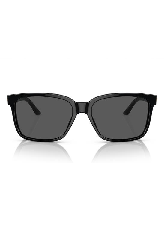 Shop Versace Rock Icon 58mm Sunglasses In Dark Grey