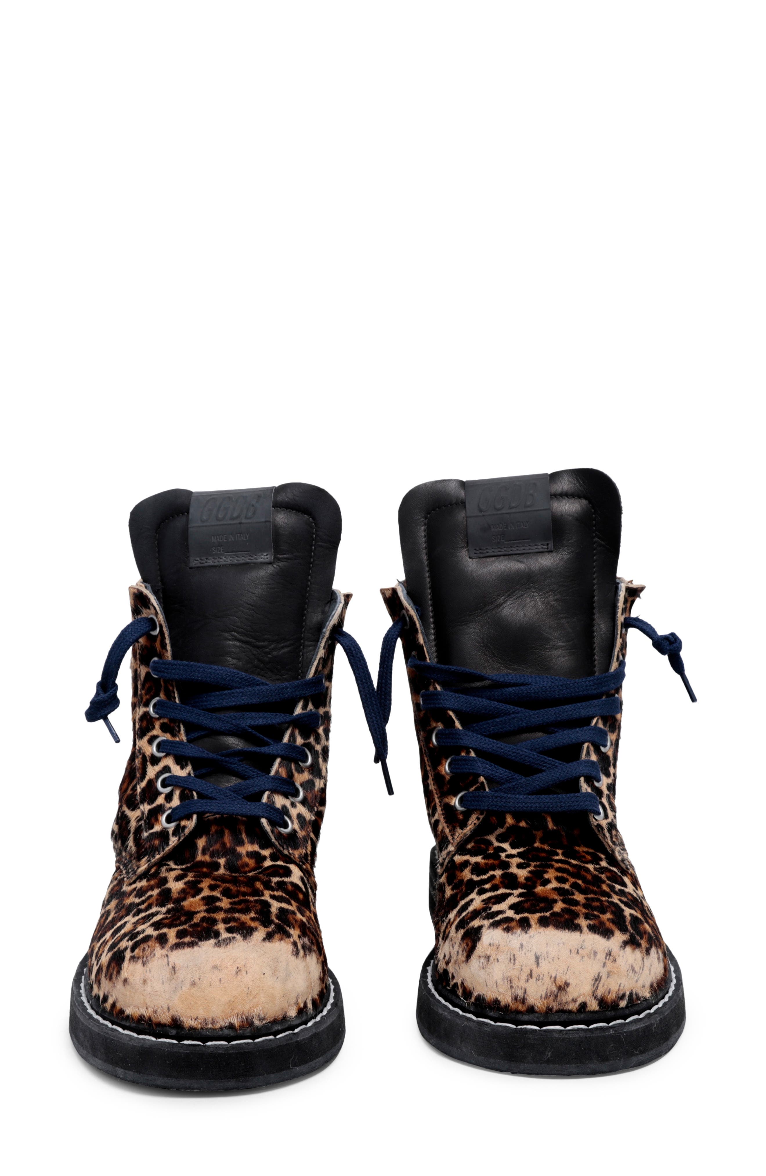 golden goose combat boots