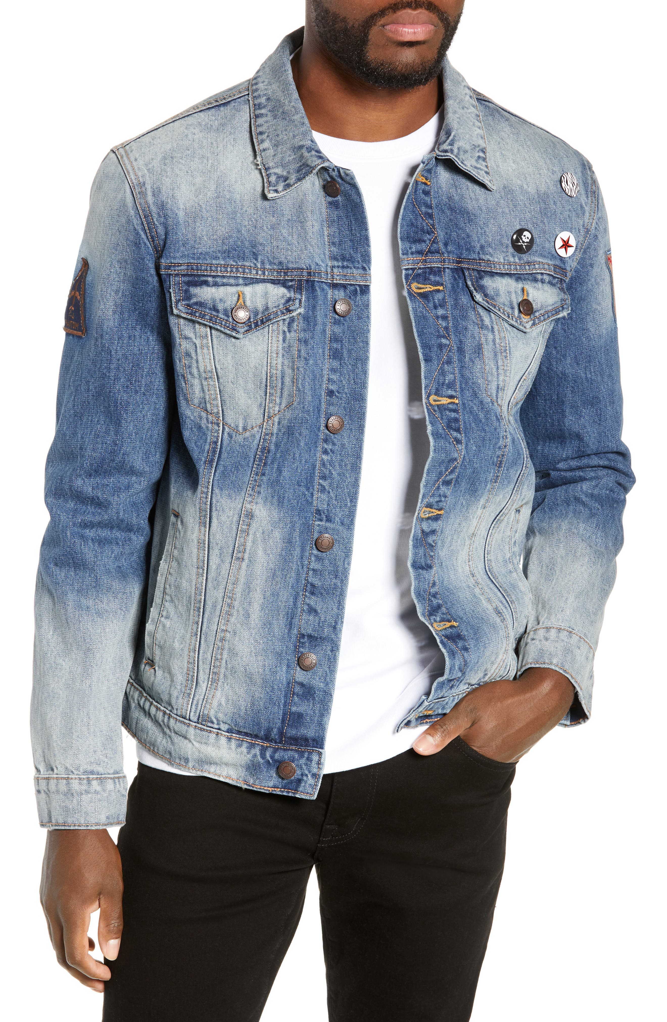 sky blue jeans jacket