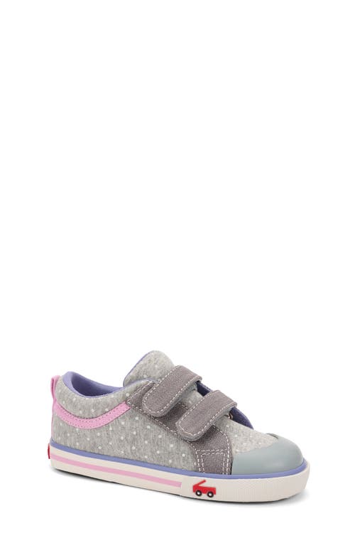 See Kai Run Robyne Sneaker in Gray Jersey/Dots at Nordstrom, Size 8 M