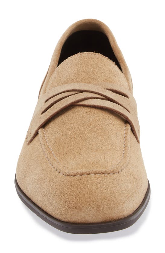 Shop Stuart Weitzman Simon Crisscross Loafer In Beige