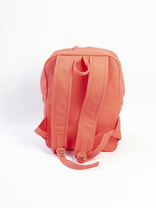 Terra Thread Organic Cotton Backpack In Coral Pink