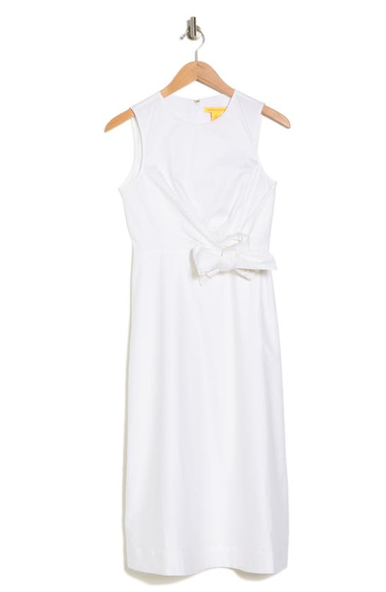 Catherine Catherine Malandrino Bow Fit & Flare Dress In Bleach White