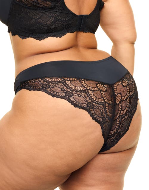 Adore Me Plus Size Jainey Bikini Panty In Black