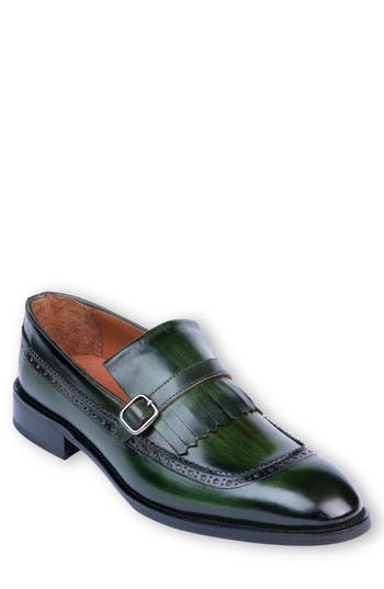 Vellapais Caddy Medallion Wingtip Oxford In Dark Green