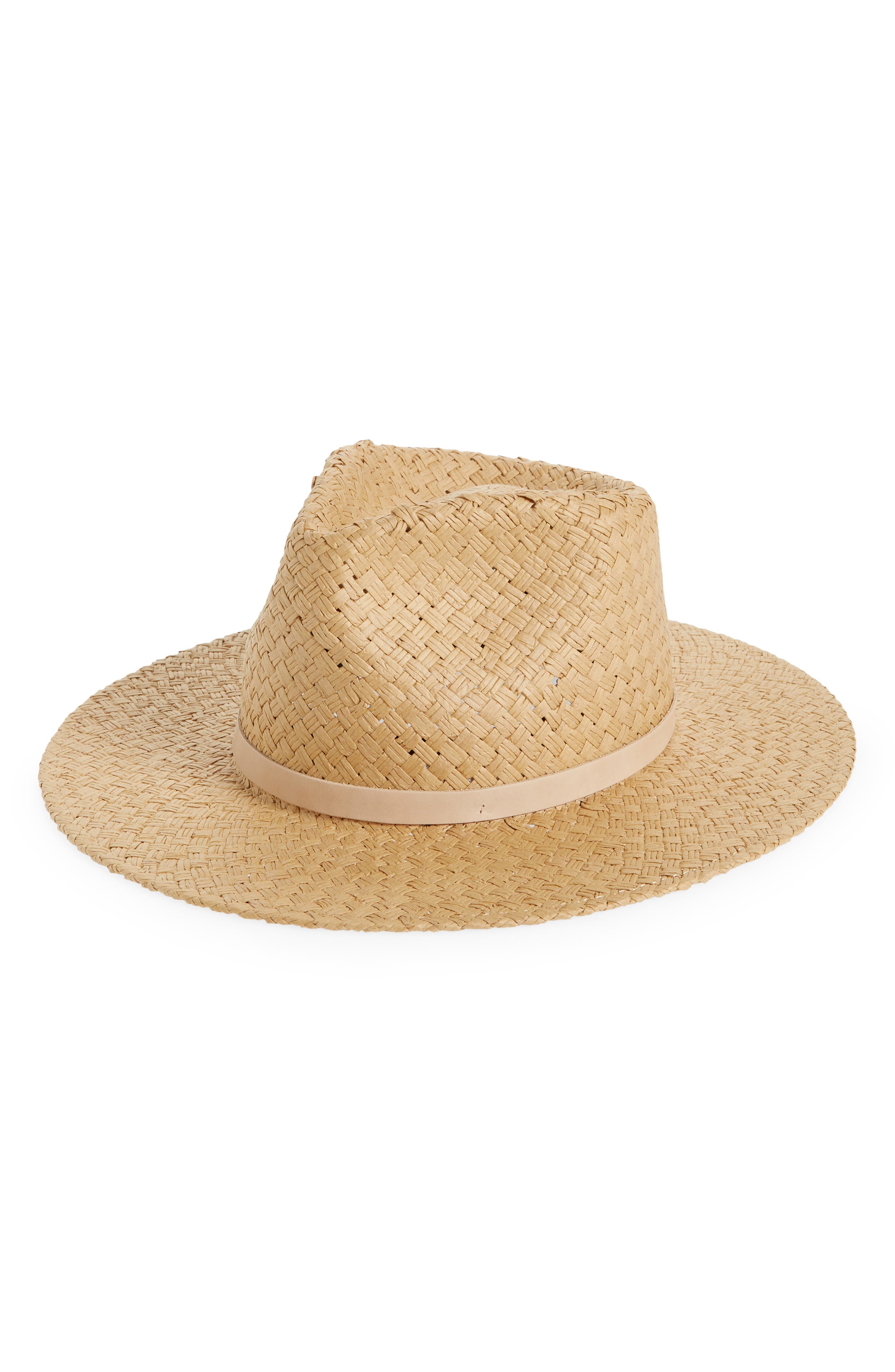 Janessa Leone Brandie Woven Fedora