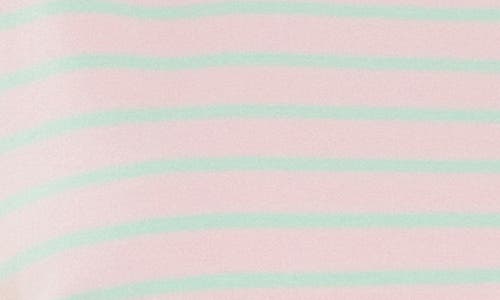 English Factory Stripe Extended Shoulder T-shirt In Pink/mint