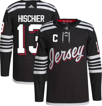 Men's adidas Nico Hischier Black New Jersey Devils 2021/22 Alternate  Primegreen Authentic Pro Player Jersey