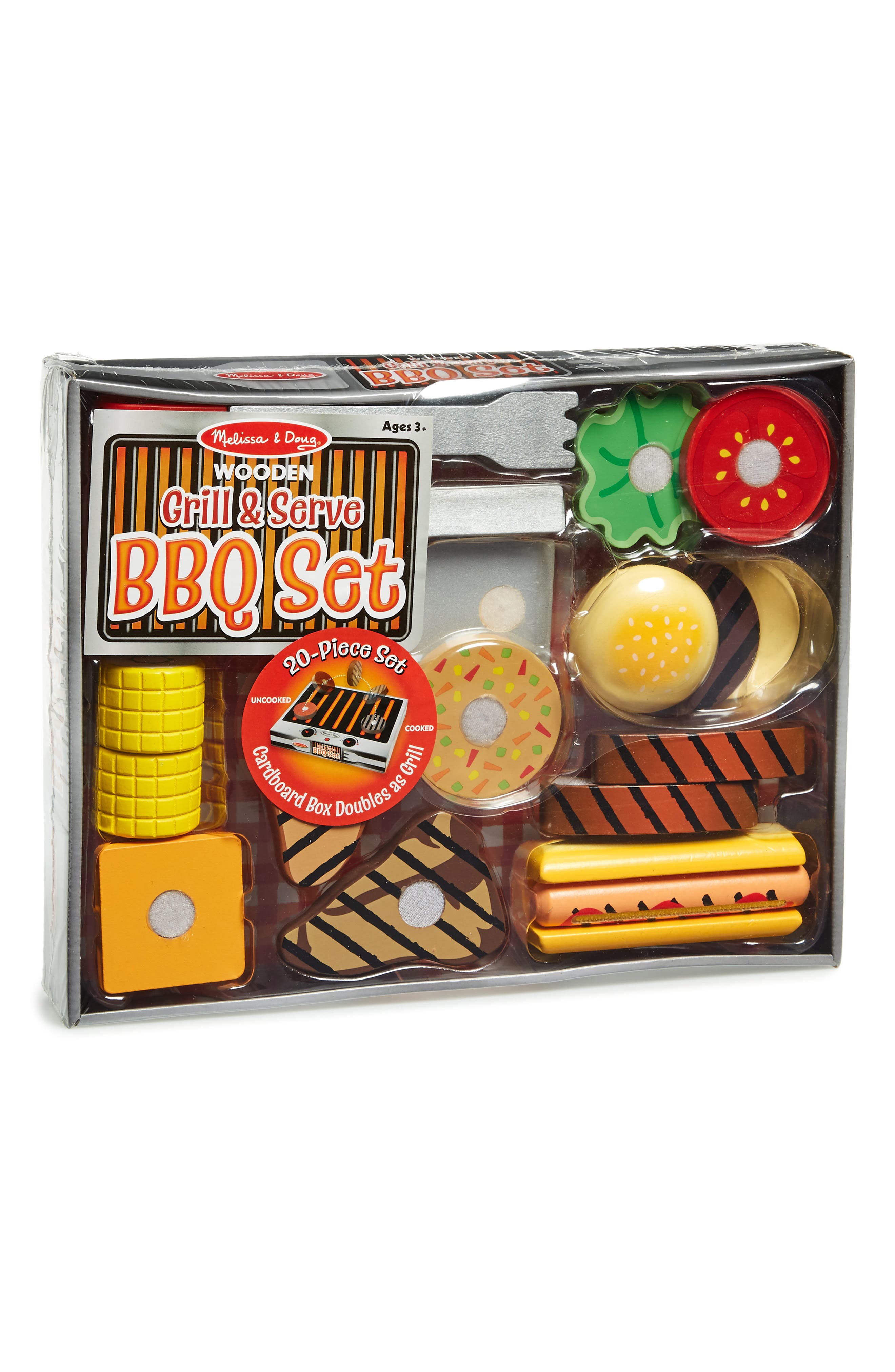 melissa and doug wooden bbq set