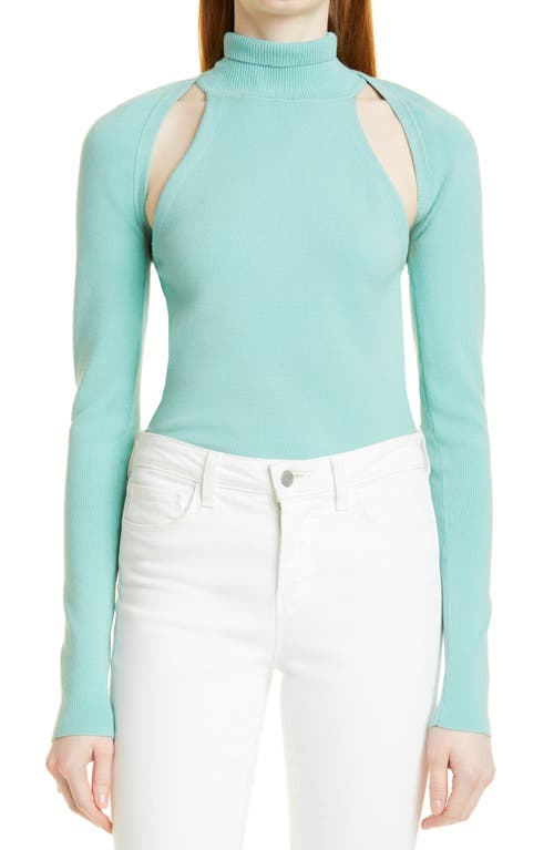 Alice + Olivia Jeremy Fitted Tank & Shrug in Breeze