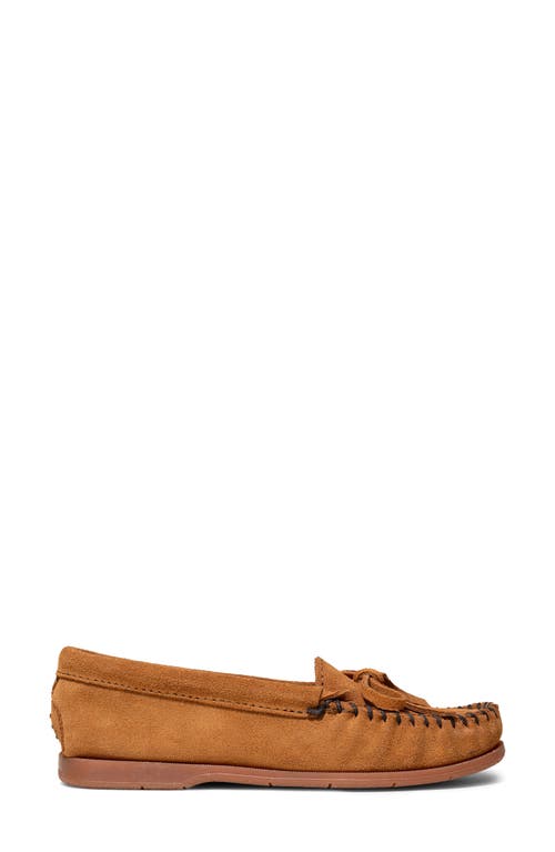 Minnetonka Tie Slipper In Brown
