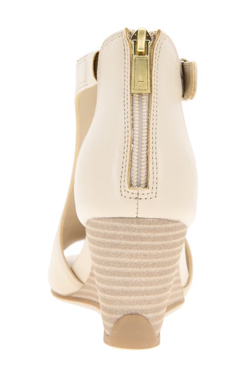 Reaction Kenneth Cole Gracie Wedge Sandal In Ecru