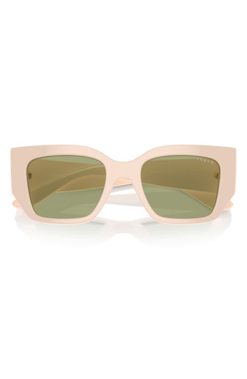 Shop Vogue 51mm Irregular Sunglasses In Beige