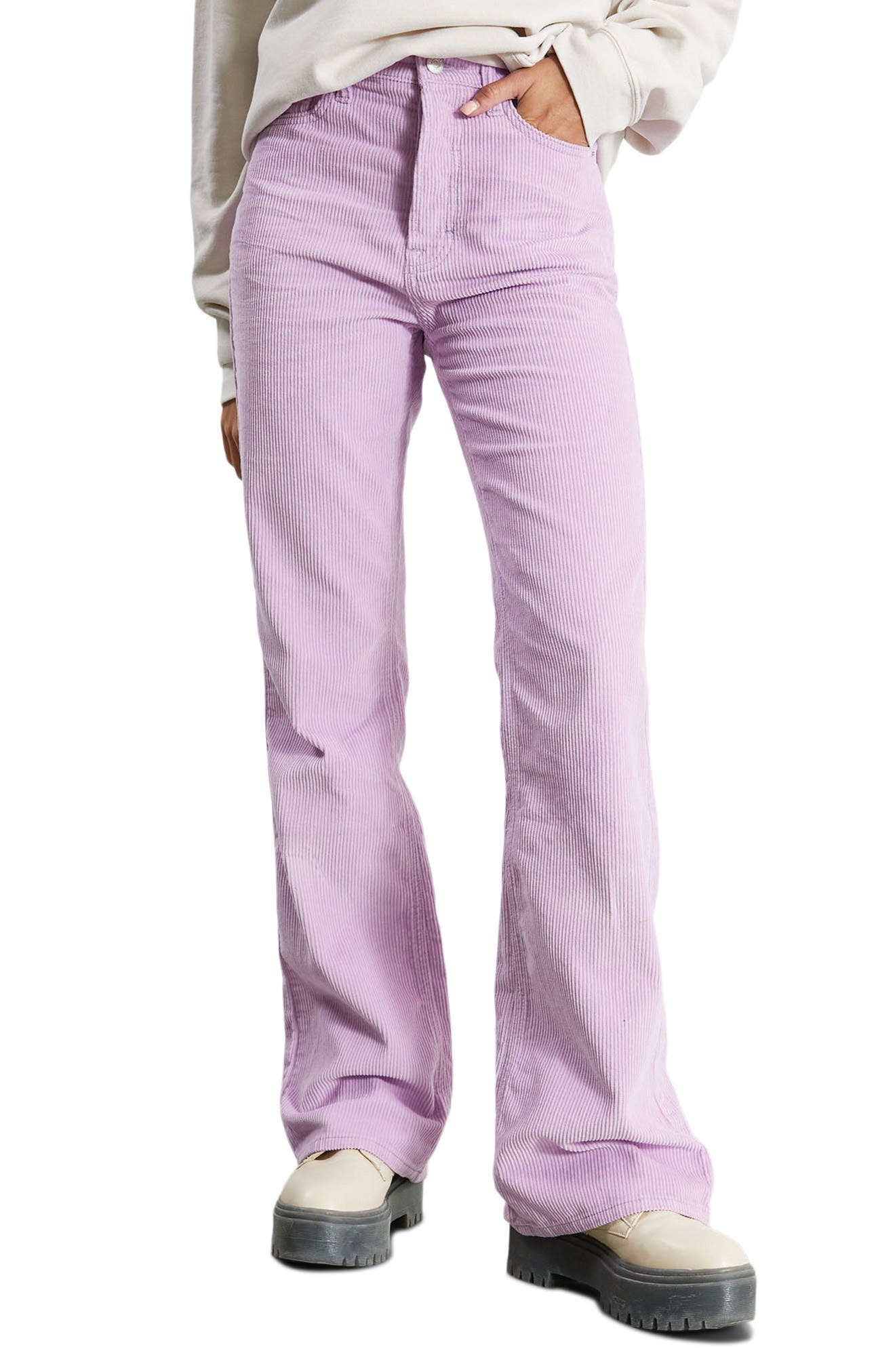 Corduroy Boot Leg Pants