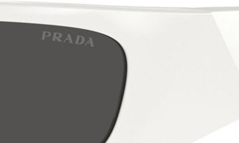 Prada 60mm Butterfly Polarized Sunglasses In Bone