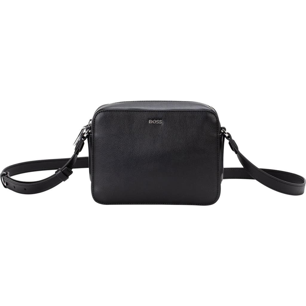 Hugo Boss Hugo Liriel Faux Leather Crossbody Bag In Black