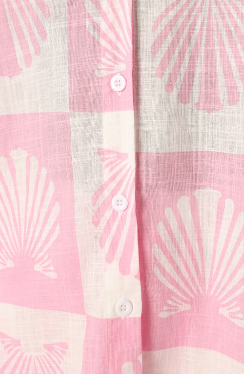 Petal And Pup Petal & Pup Harvey Cotton Button-up Shirt & Shorts Set In Multi