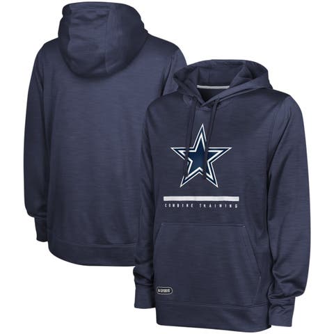 Men's Navy Dallas Cowboys Backfield Combine Authentic Pullover