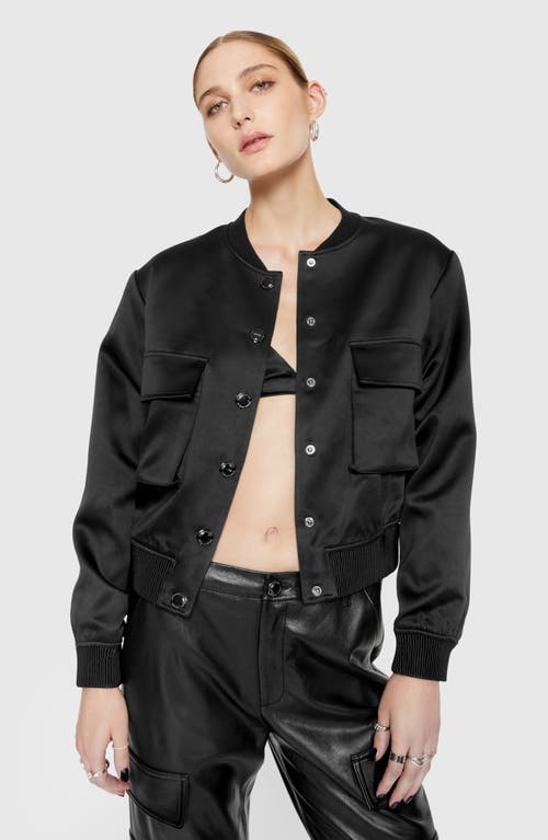 Rebecca Minkoff Lucy Bomber Jacket In True Black