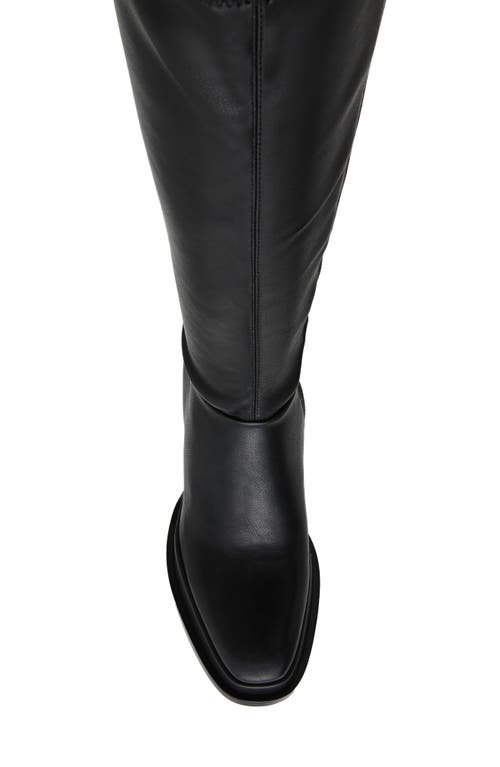 Shop Steve Madden Myndie Knee High Platform Boot In Black