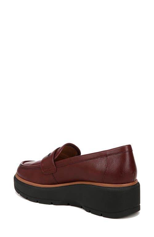 Shop Dr. Scholl's Nice Day Platform Penny Loafer In Wine