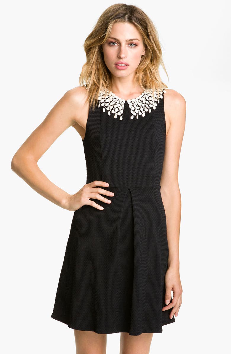 Free People Lace Collar Cutout Dress | Nordstrom
