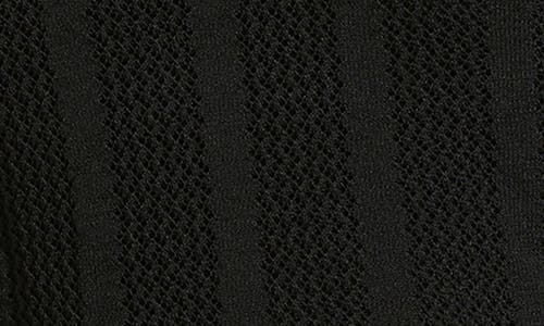 Brixton Sheer Stripe Top In Black