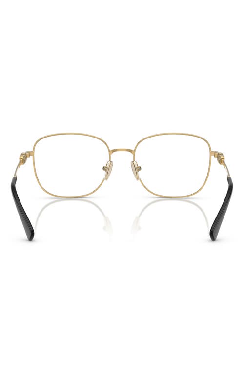 Vogue 52mm Square Optical Glasses In Gold/black