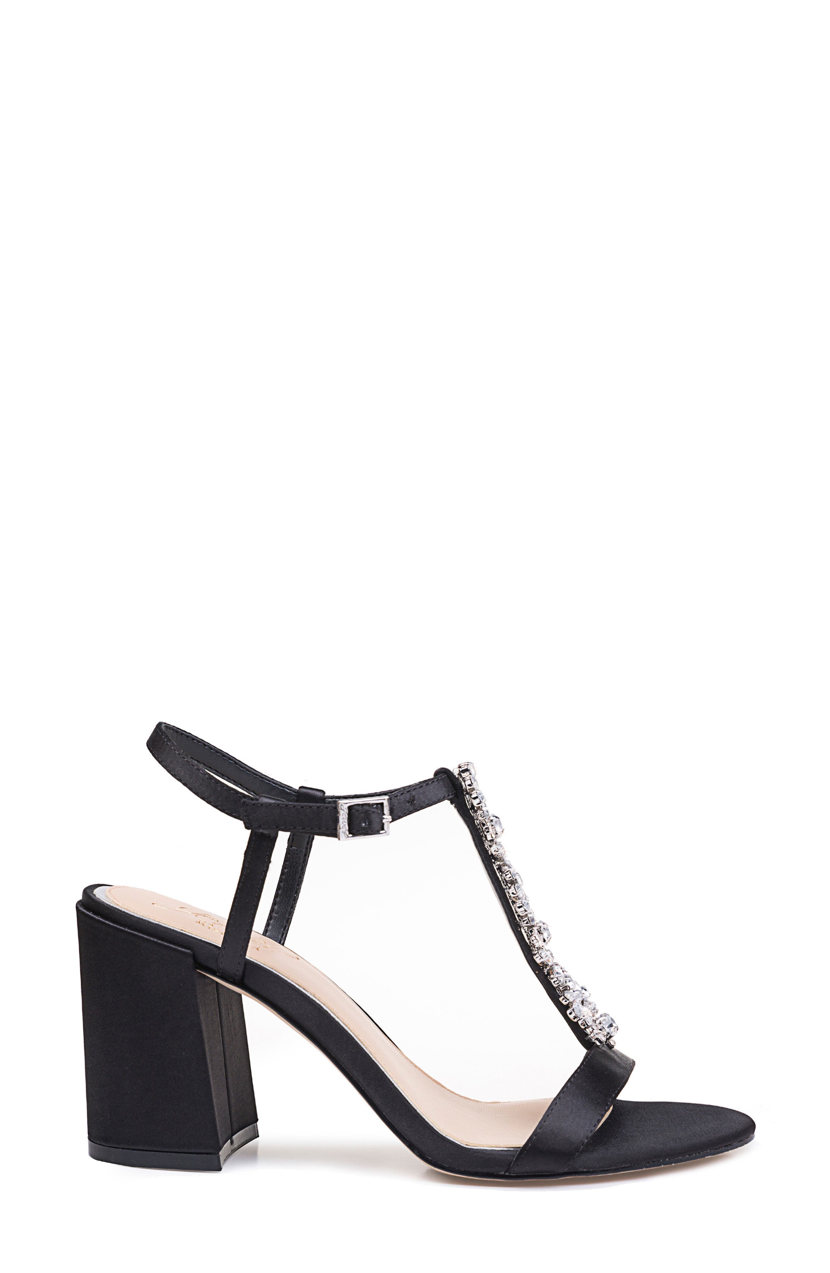 badgley mischka t strap heel
