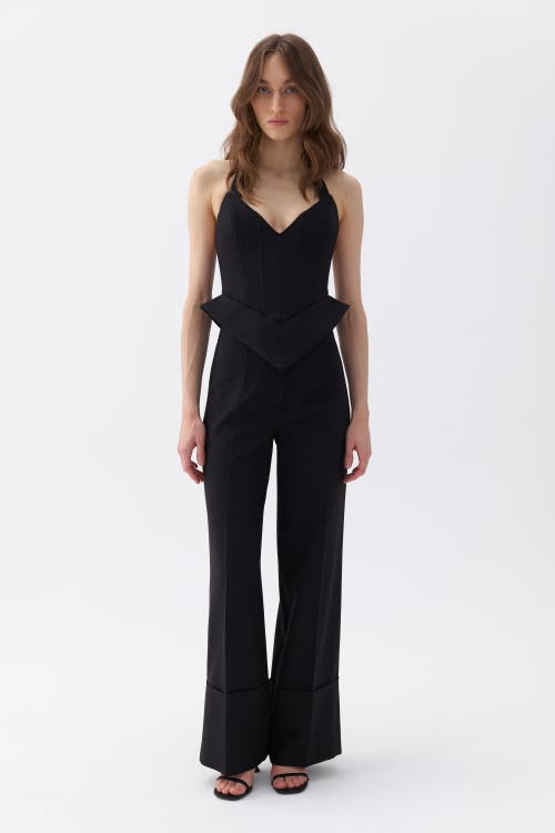 NOCTURNE NOCTURNE CORSET STYLE CROP TOP