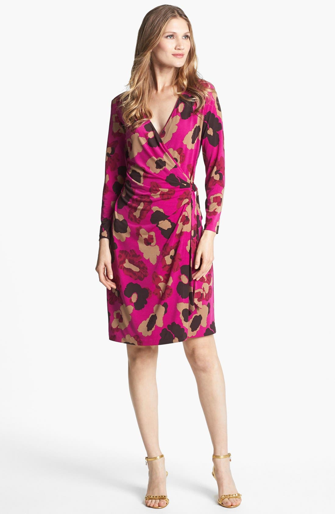 Anne Klein Floral Print Faux Wrap Dress Nordstrom