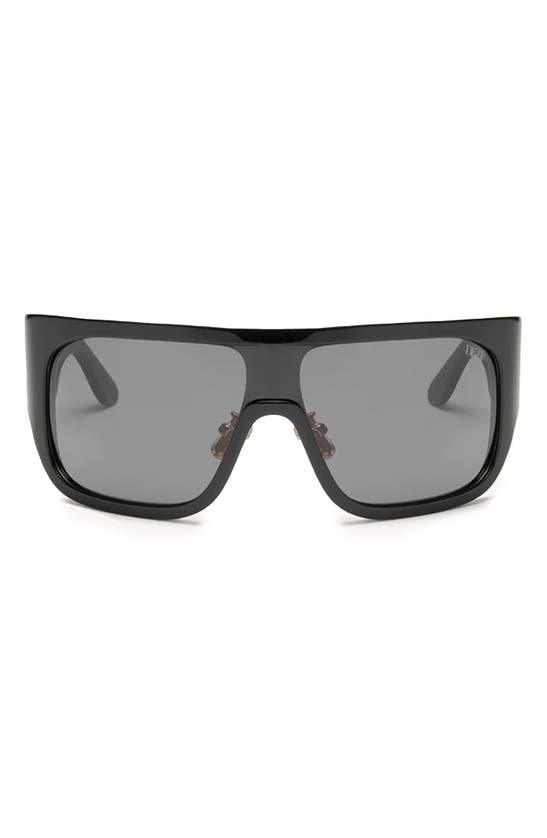 Dezi Blockedt 125mm Oversize Shield Sunglasses In Black