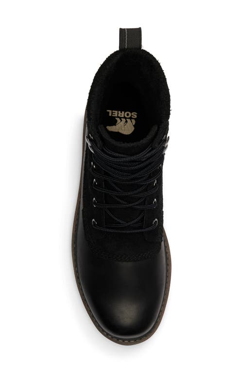 Sorel Men's Slabtown 62' Caribou Waterproof Leather Lace-up Boots In Black/black