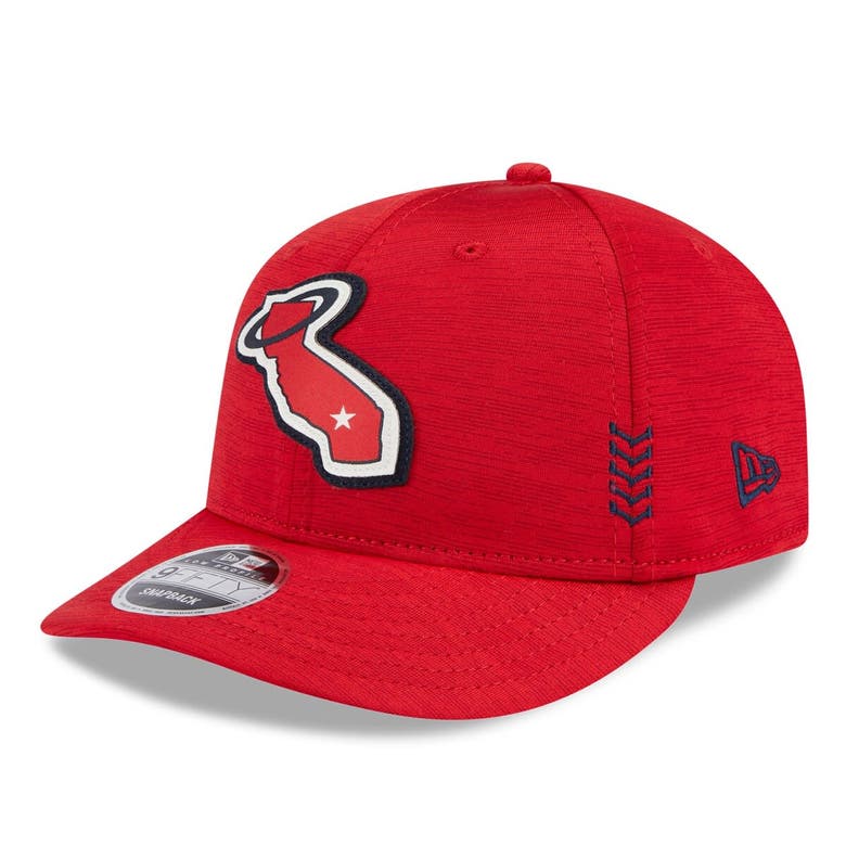 Shop New Era Red Los Angeles Angels 2024 Clubhouse Low Profile 59fifty Snapback Hat