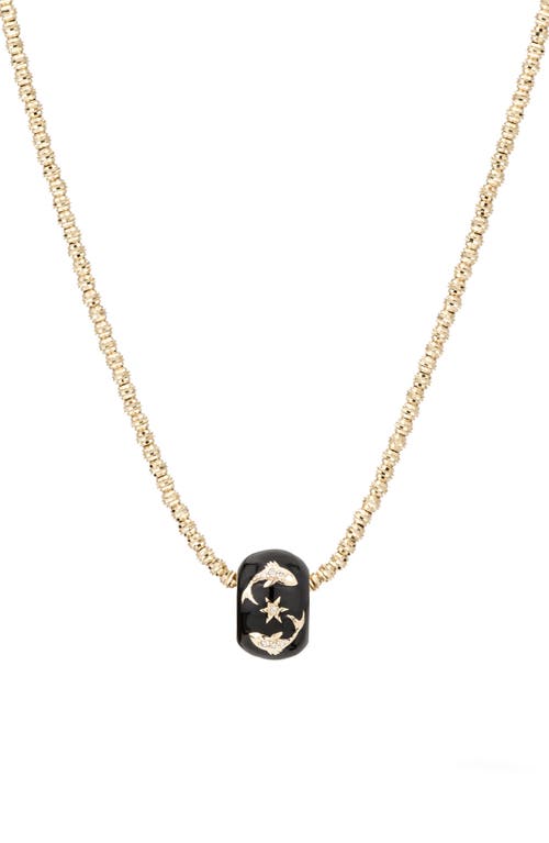 Shop Adina Reyter Diamond Zodiac Pendant Necklace In Yellow Gold/pisces