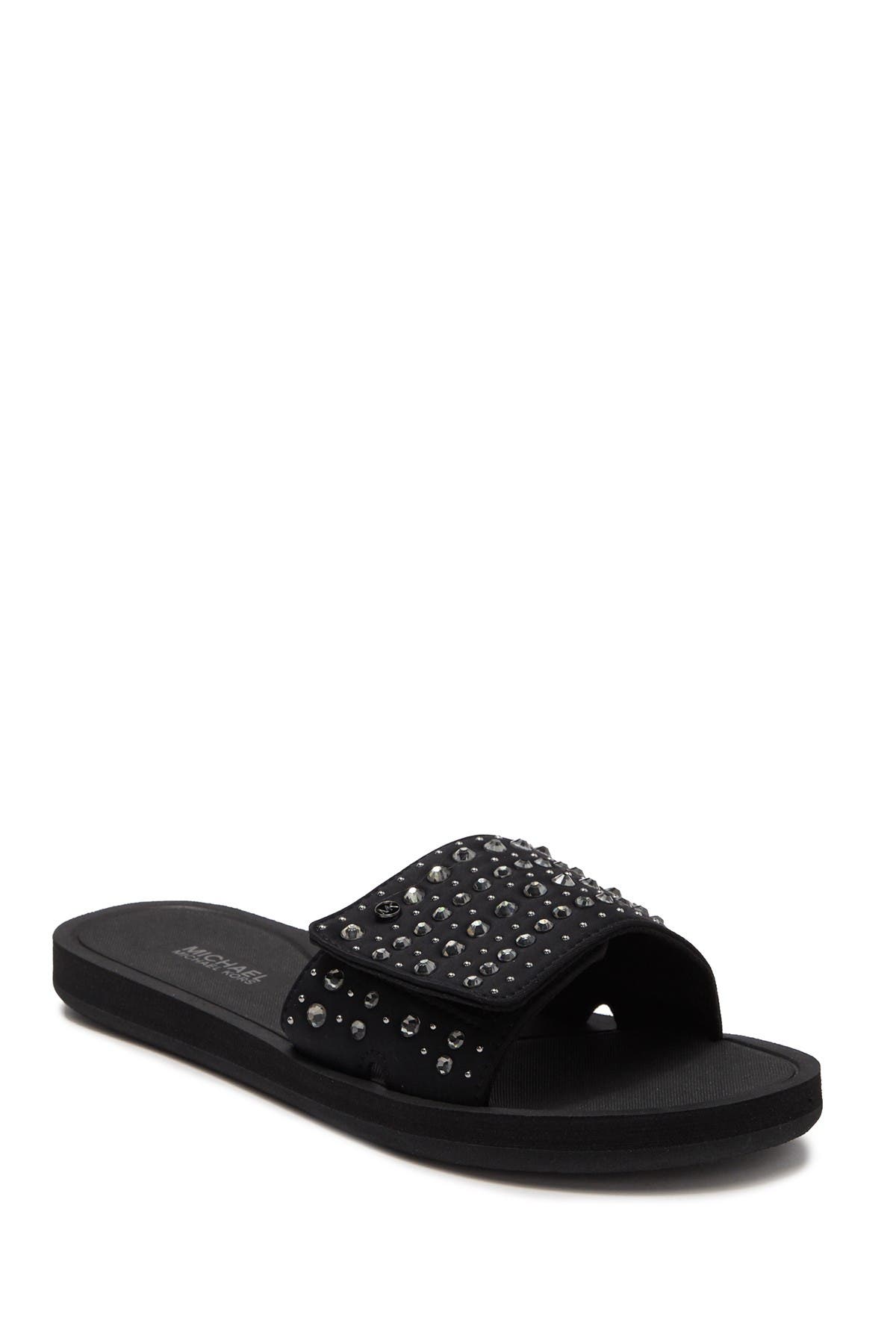 mk slip on sandals